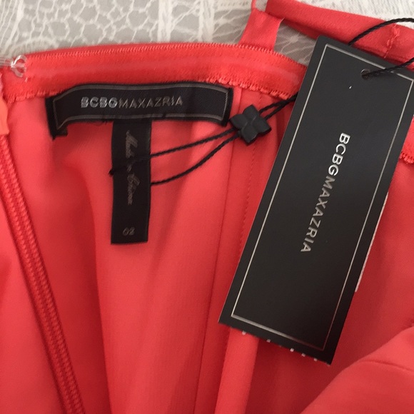Bcbg Maxazria coral single shoulder ruffle Dress - Picture 6 of 8